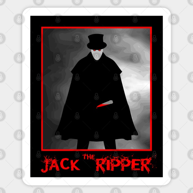 Jack The Ripper Art Sticker by dflynndesigns